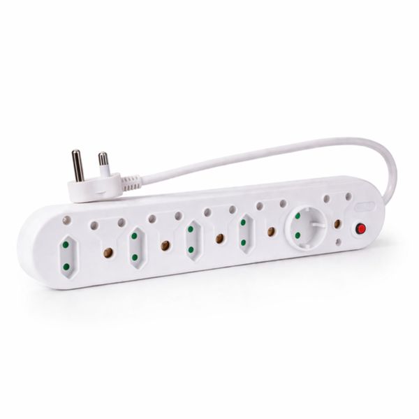 Electrosense 10 Way Multiplug with Overload Protection 0.5m