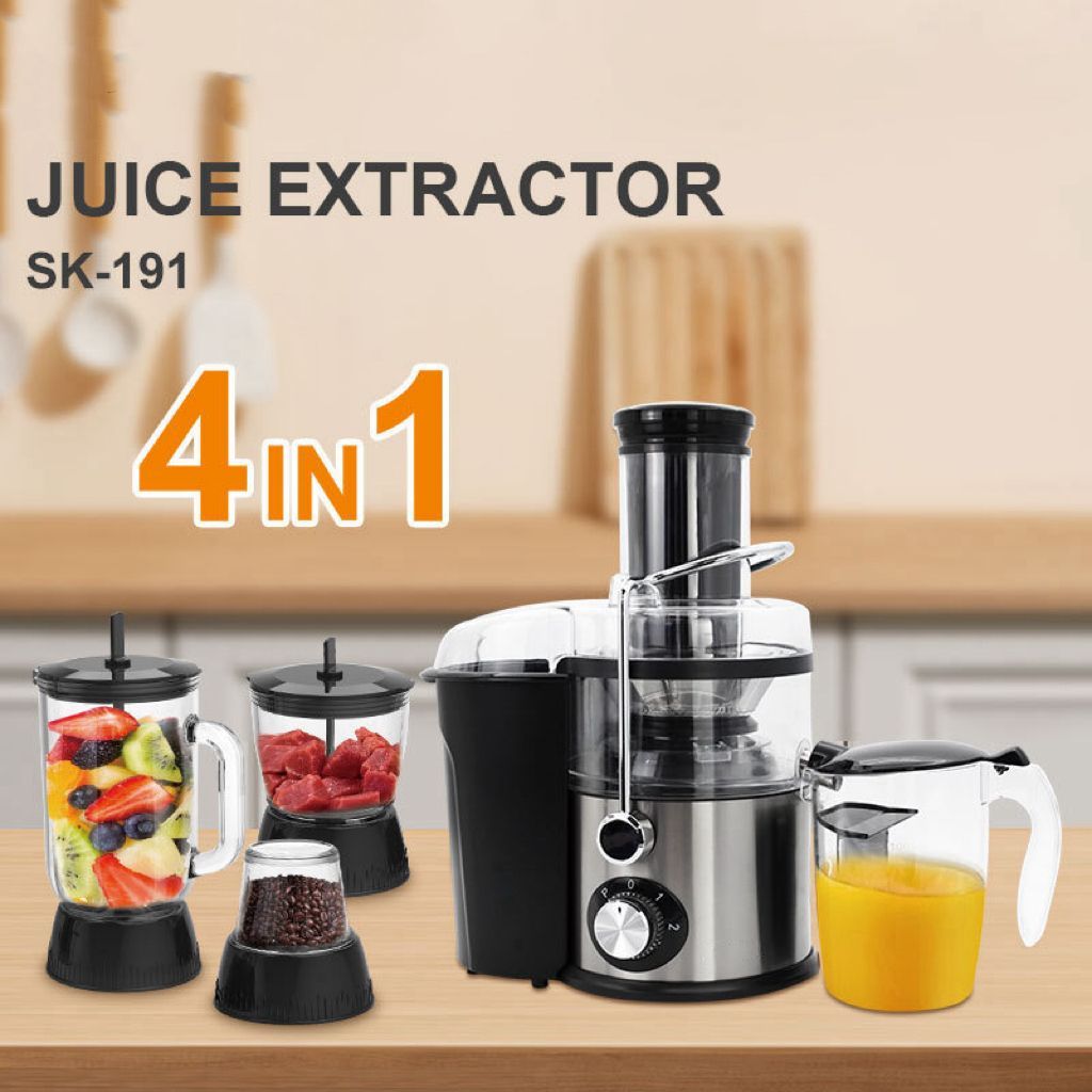 1200W 4-in-1 Juicer, Blender, Grinder & Meat Chopper | Shop Today