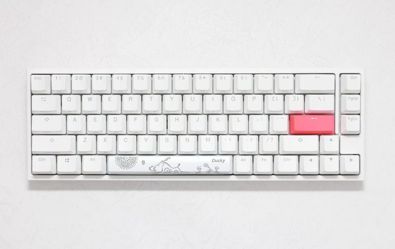 Ducky One 2 SF White Cherry MX Silent Red Mechanical Keyboard