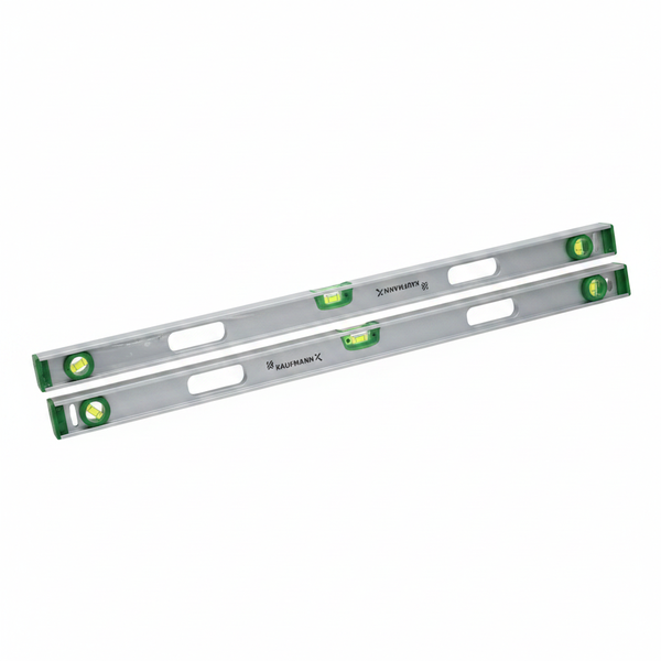 Kaufmann Aluminium Spirit Level 1200mm with Multiple Vials - 2 Pack
