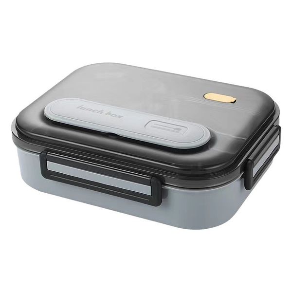 316 Food-Grade Stainless Steel Microwaveable Lunch Box - 4 Compartments