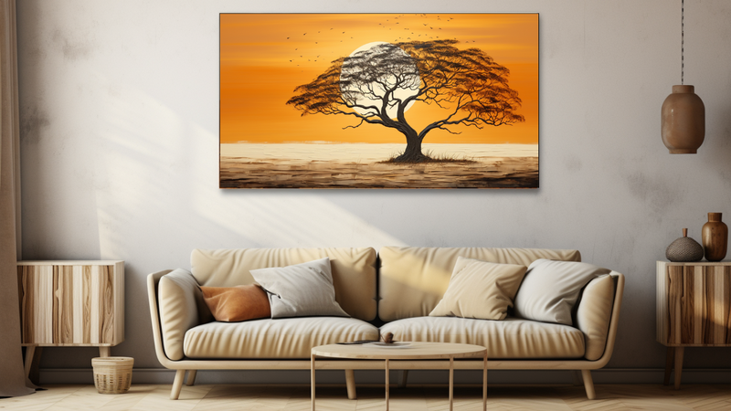 Canvas Wall Art - Arid Majesty Abstract - HD0143