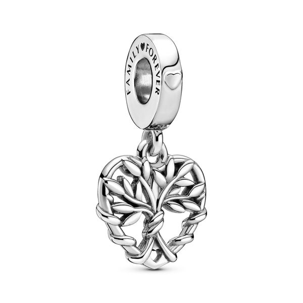 Pandora Pink Heart Family Tree Dangle Charm