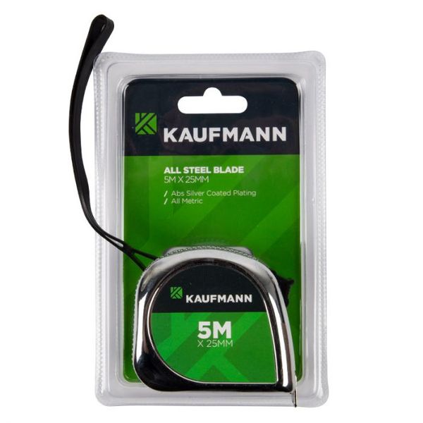 Kaufmann - Tape Measure All Steel Blade 25mmx 5M