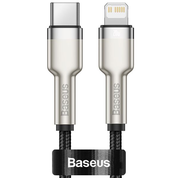 Baseus 20w Cafule Metal Series Usb Type-C to Lightning Power Delivery Cable - Black - 0.25 M