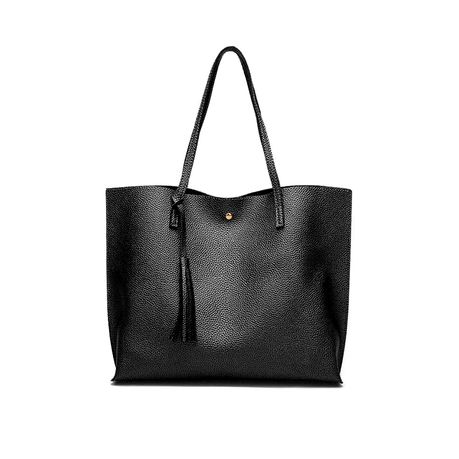 Soft faux best sale leather tote