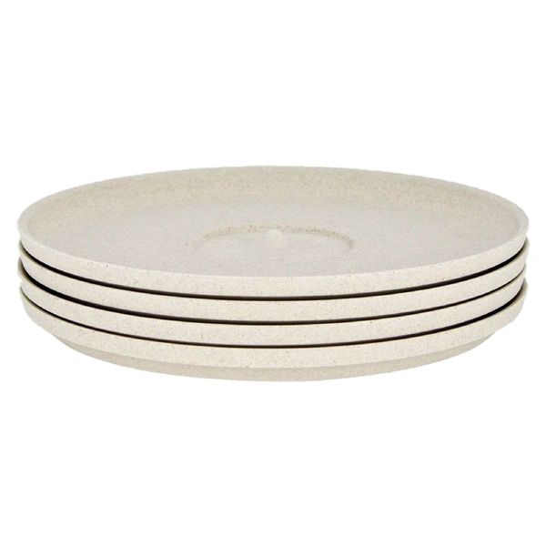 Huskee Universal Saucer, Set of 4 - Natural