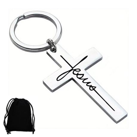 Christian Cross Keyring Image