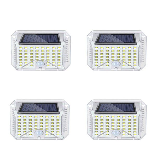 Led Solar Wall Light with Infrared Motion Sensor 90 (4 Piece)