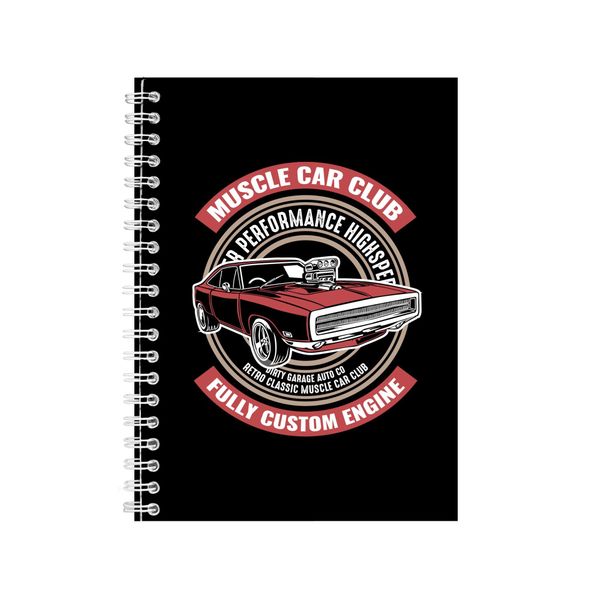 Muscle Car Club Notebook Car Gift Idea A5 notes 125