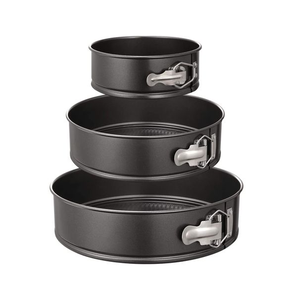 Upstairs Homeware Non-Stick Springform Baking Pan 24/26/28cm - Set of 3