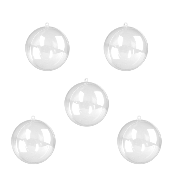 Round Bauble 6cm Christmas Decoration 5 pack