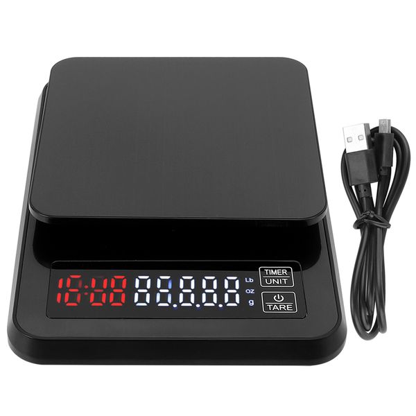 Portable Kitchen USB Powered Electronic Scale with Timing Function 3kg/0.1g