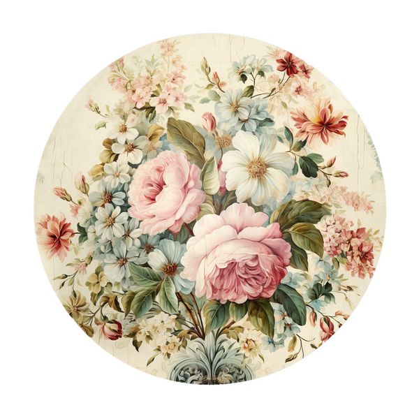 Golden-Hour-Blossoms-Round-Tablecloth