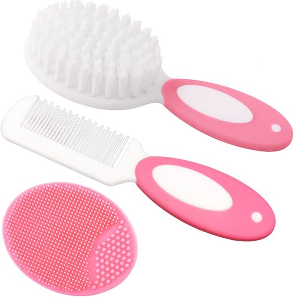 QYNIAL Baby Hair Brush and Comb Set Soft Bristles Newborn Care
