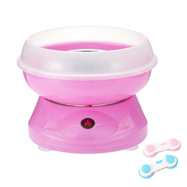 Pink Portable Cotton Candy Maker With Child Cabi image