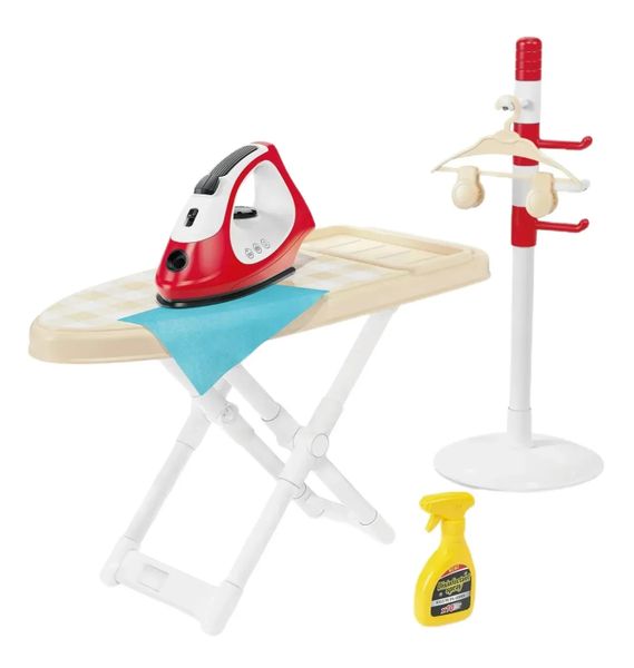 Liduo Toy Battery Operated Toy Iron Set with Spray &amp; Sound (6pcs) 42cm Long