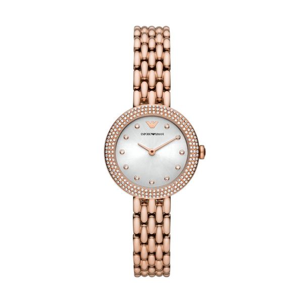 Armani Rosa Womens Rose Gold Stainless Steel Watch-AR11508