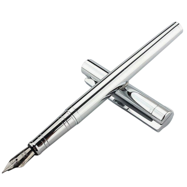 Stainless Steel Silver Fountain Pen