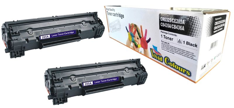 Vivid Colours Compatible with HP 85A / Canon 725 /CE285A Toner Cartridge X2