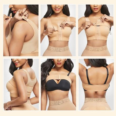 Post-surgery Closure Bra For Posture Corrector Compression Shapewear With  Support Band-skin Color-26