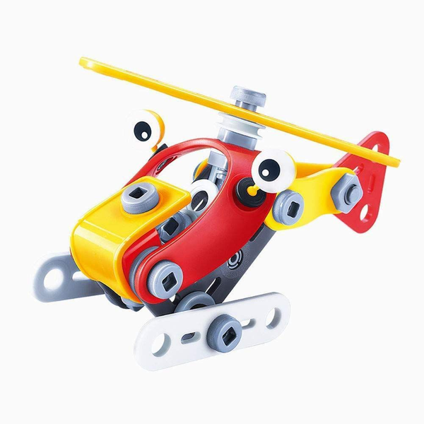 DIY Build And Play Helicopter Sledge Toy - 57 Pcs