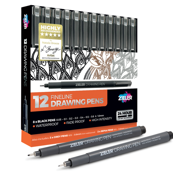 Zieler Fineliner Drawing Pens