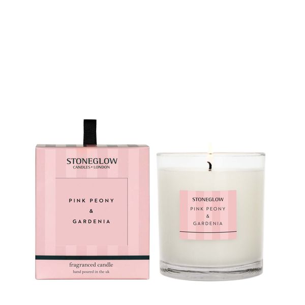 Stoneglow Fragranced Candle - Pink Peony &amp; Gardenia
