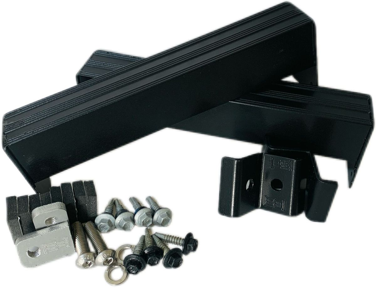 Rail-less BettaBracket Solar Panel Bracket plus Ends - Portrait Kits