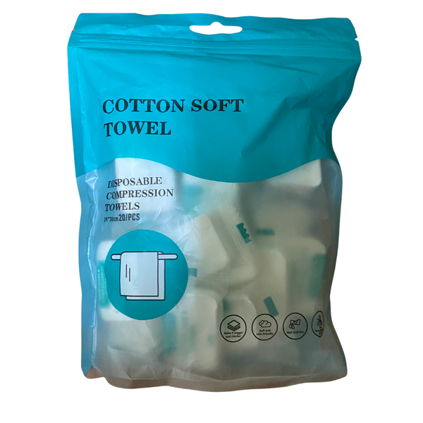 Compressed Cotton Towels 20 Pack