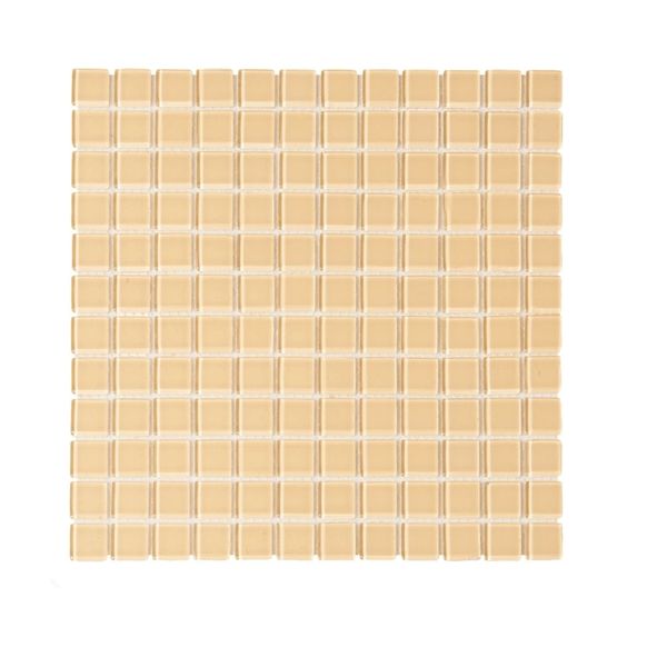 Decor Tiles - Cream Glass 23x23mm