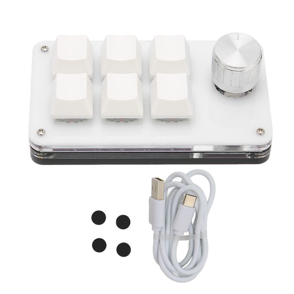 6 Key White Pad Knob, Plug &amp; Play