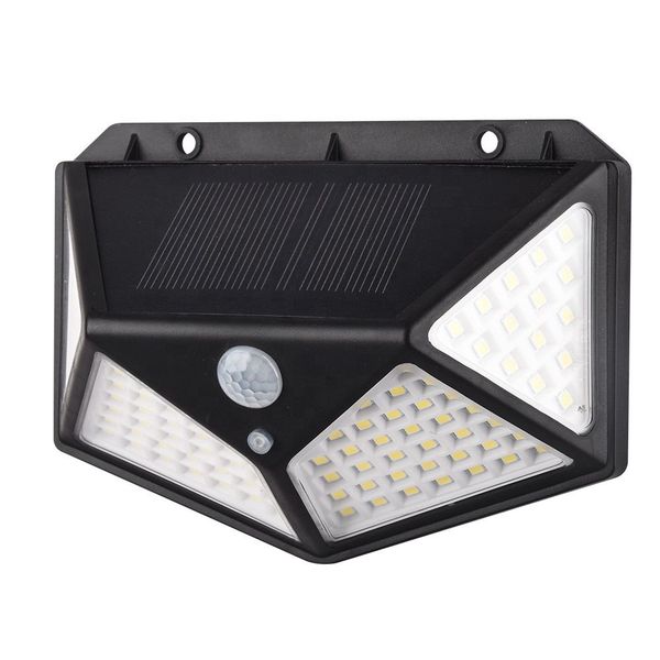 100 LED Solar Powered Motion Sensor Wall Light