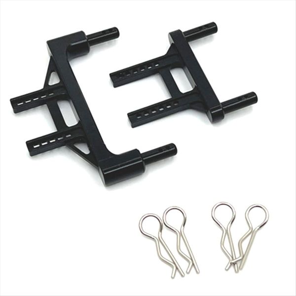 Metal Front and Rear Body Mount Post for Scy Jjrc 1/16 Q130 Black