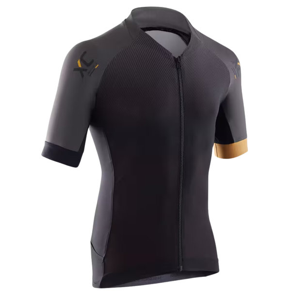Rockrider Mountain Bike Jersey XC Light - Black/Ochre