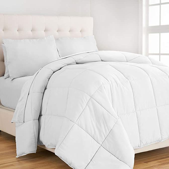 5 Piece Luxury Breathable Comforters White set