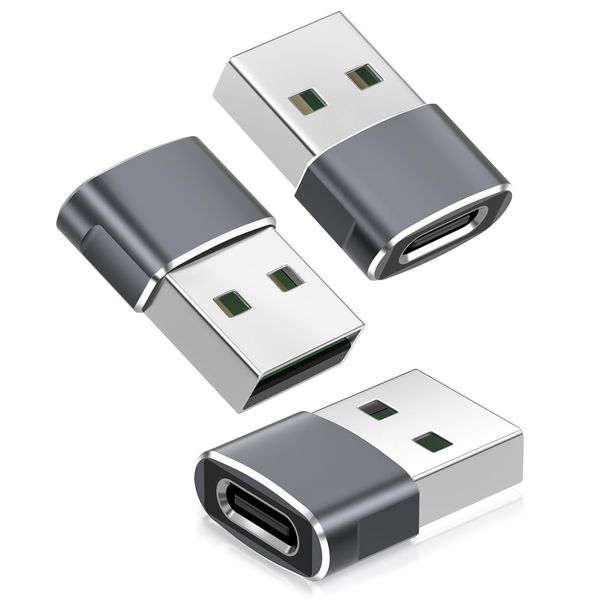 USB-C Female to USB-A Male Adapter - USB 2.0 Converter