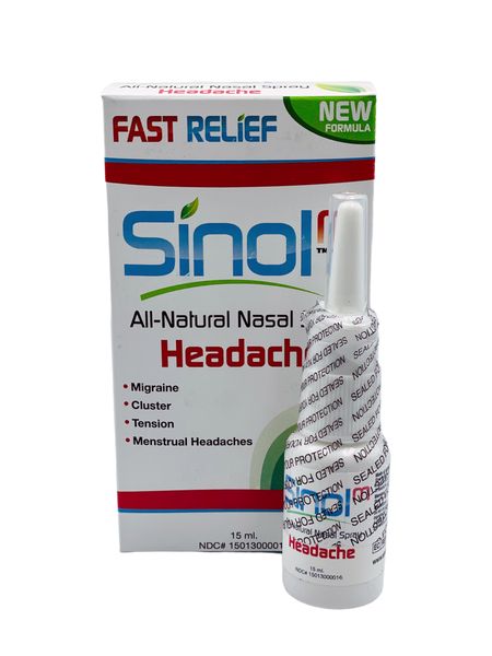 Sinol M Headache All-Natural Nasal Spray - 15ml