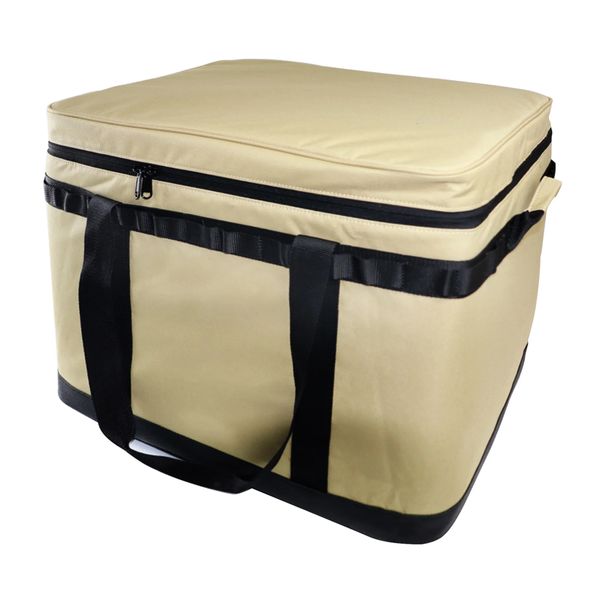 40L Large Camping Storage Bag Insulated Cooler Bag - Khaki