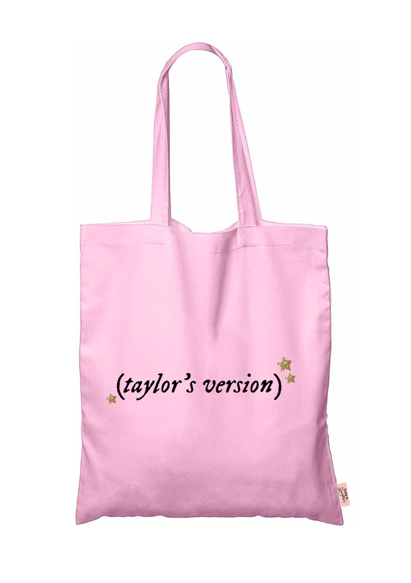 Love & Sparkles Cotton Tote Bag with TV Design for Swifties | Shop ...