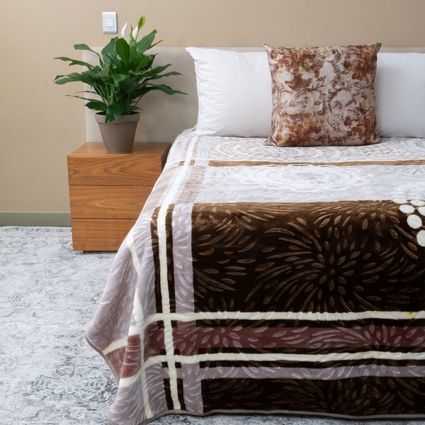 Sesli Paris 2 Ply Mink Blanket - Chocolate Brown