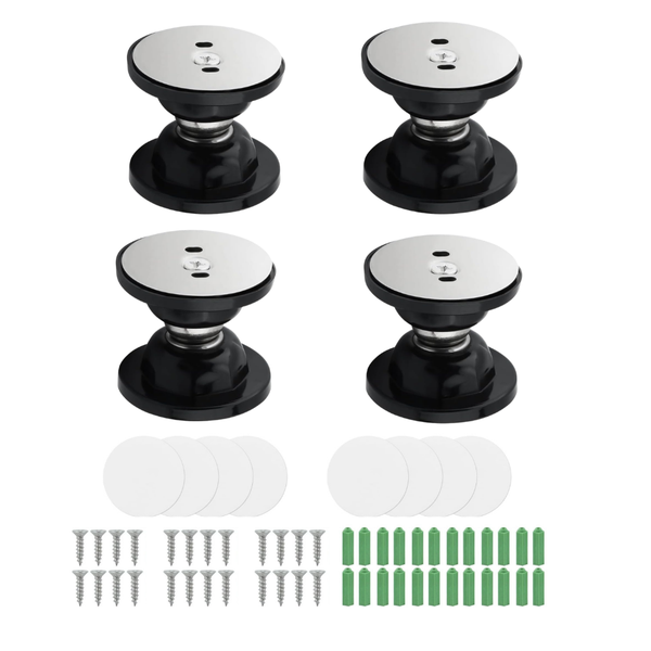Arfast-4 Piece Magnetic Steel Wall Mounted Door Stoppers For Home/Camping