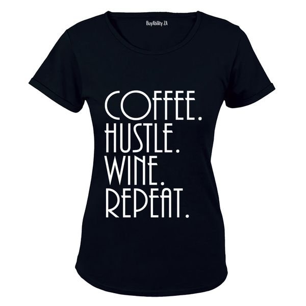 Wine - Repeat - Ladies - T-Shirt image