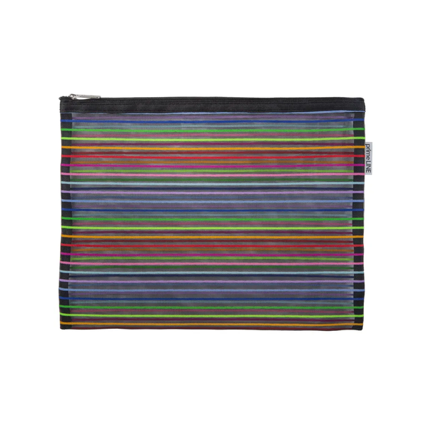 Mesh Pencil Bag - Luminous Stripes ×2 image