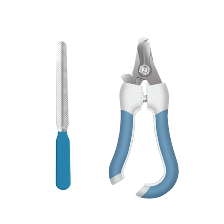 Bestby- Stainless Steel Pet Nail Clipper Grooming Tool Set With Nail File Image