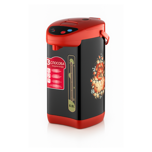 Large Electric Kettle - 6.8L, Black, Quick Heating