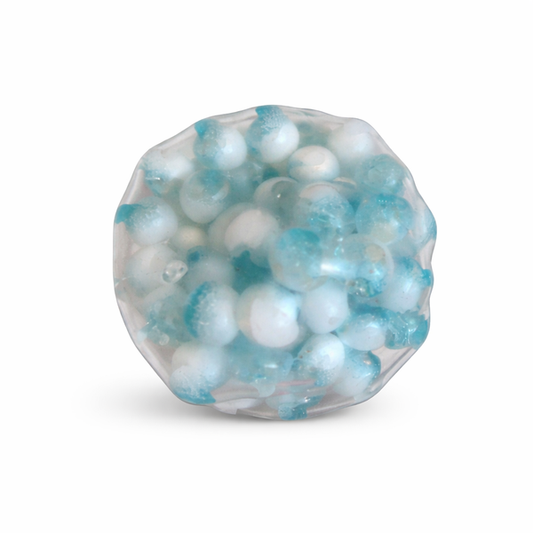 Glass Effect Stress Relief Squeeze Ball - Blue