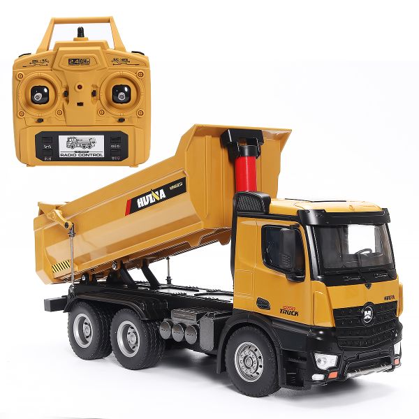 Huina-Rc Dump Truck Large Alloy 6wheels-10channel