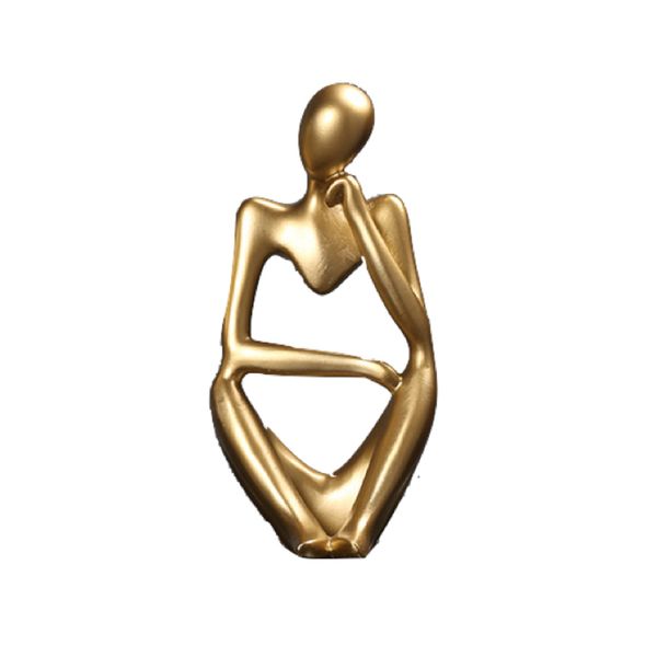 Yoga Figurine Gold Namaste