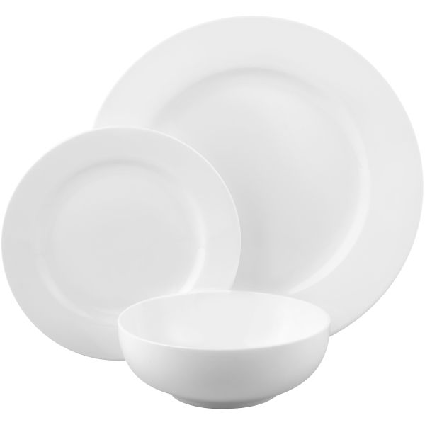 Russell Hobbs Rim New Bone China Dinner Set - 12 Piece